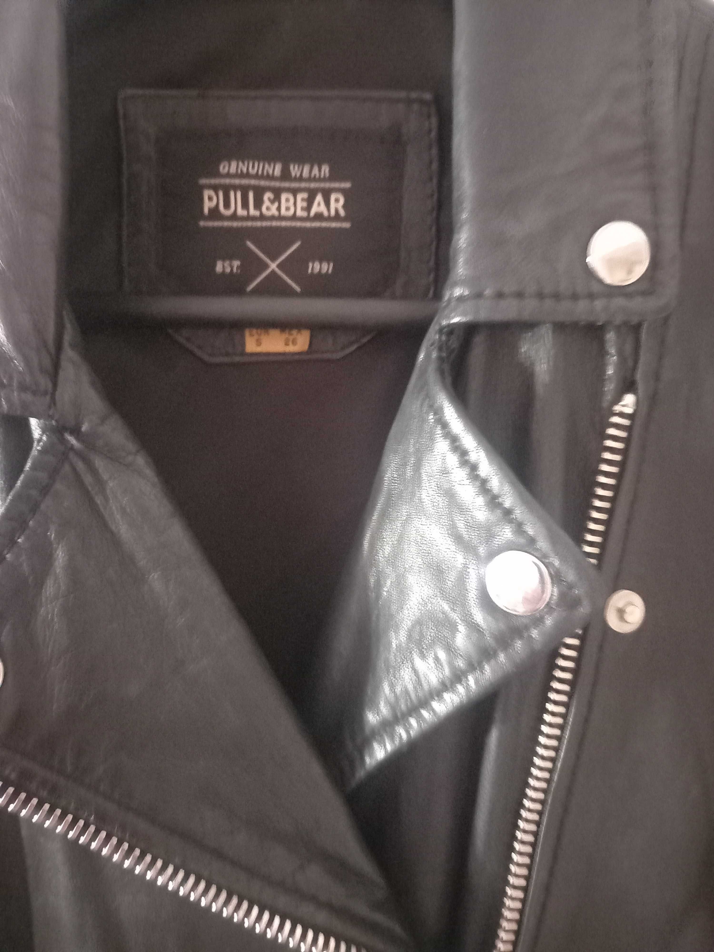 Намалени-  яке от естествена кожа Real leather,Pull & Bear,Mango