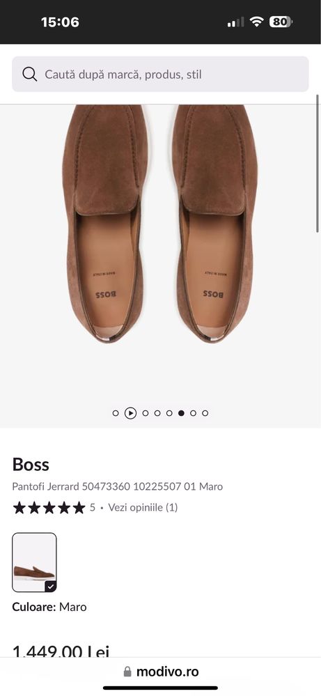 Pantofi hugo boss jeffrey loaf