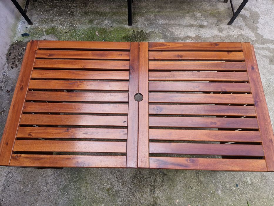 masa de gradina extensibila din lemn