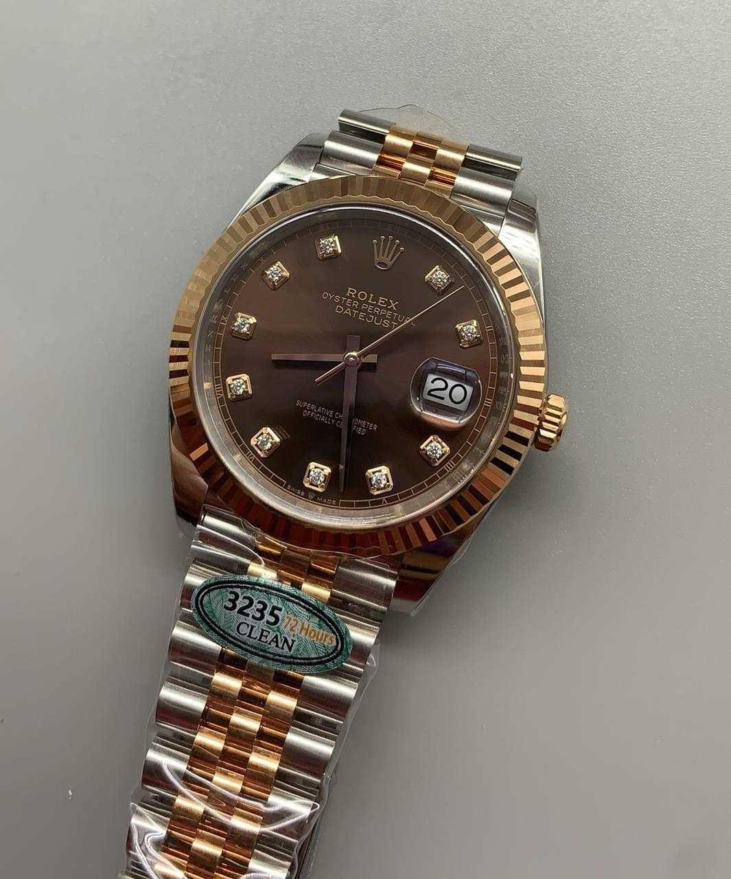 Rolex datejust 36/41mm сребърен розово злато