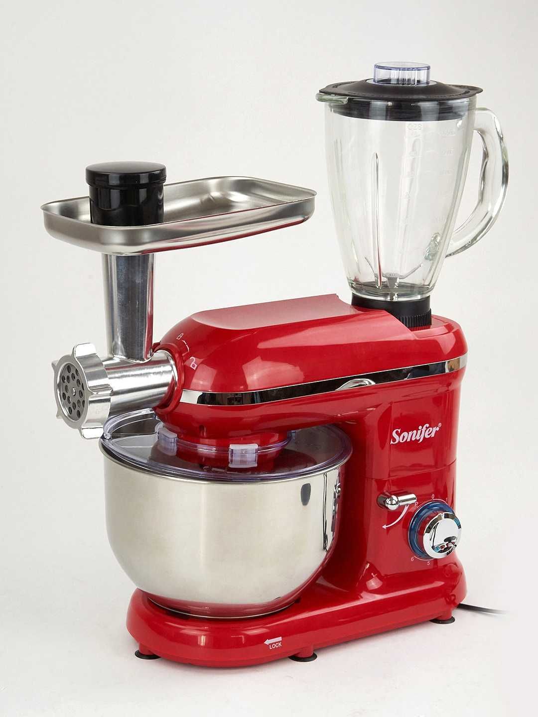 Кухонный комбайн мясорубка стационарный миксер блендер Sonifer SF-8056