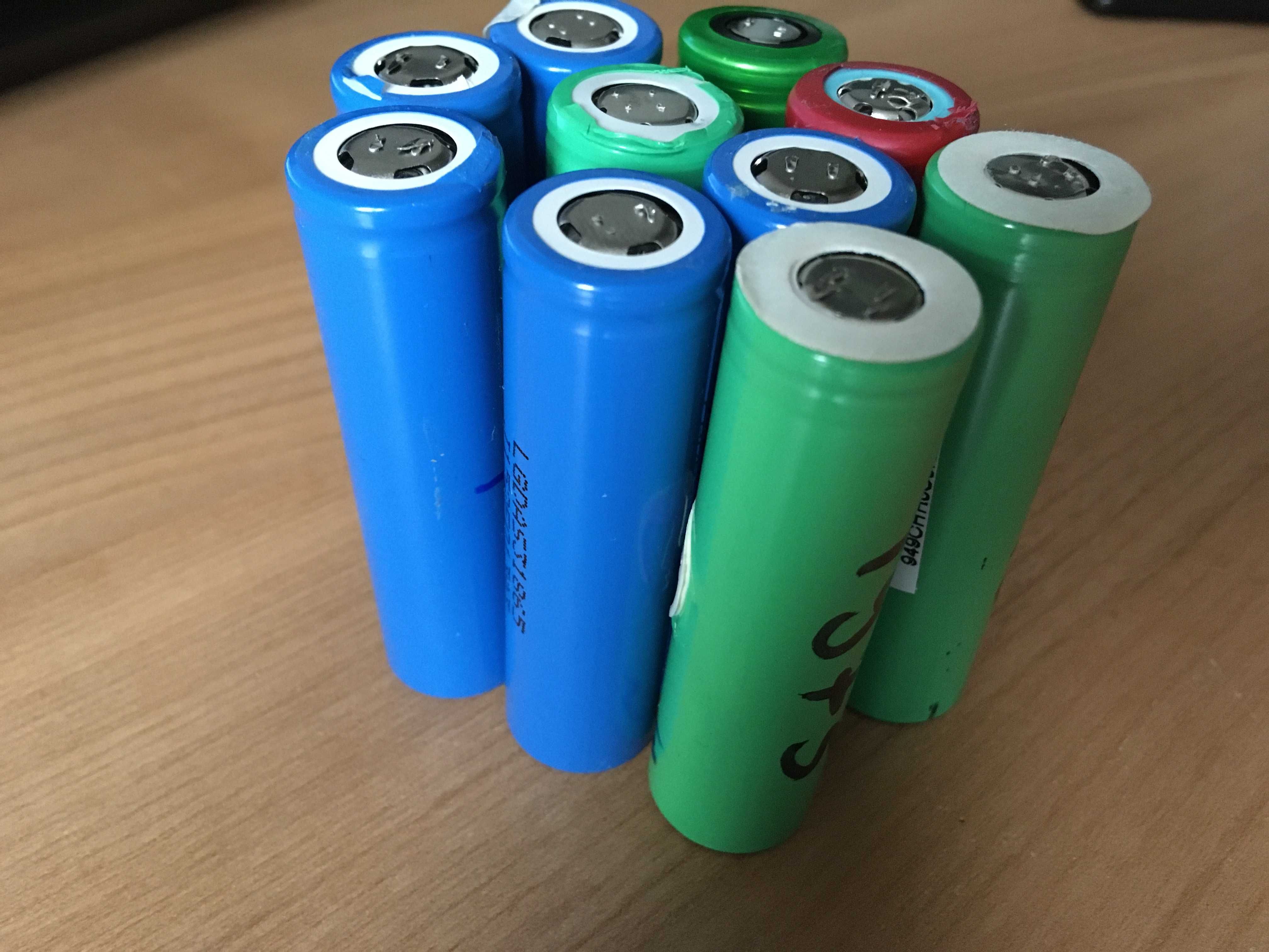 Lot 10 acumulatori celule baterii 18650 1500-2000mAh +17000mAh 17wh