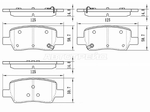 Колодки тормозные задние Kia Sorento