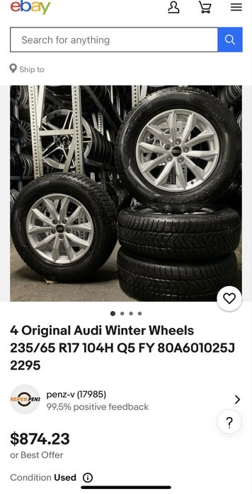 Jante oem 5x112 Audi A4/5/6/Q5 R17