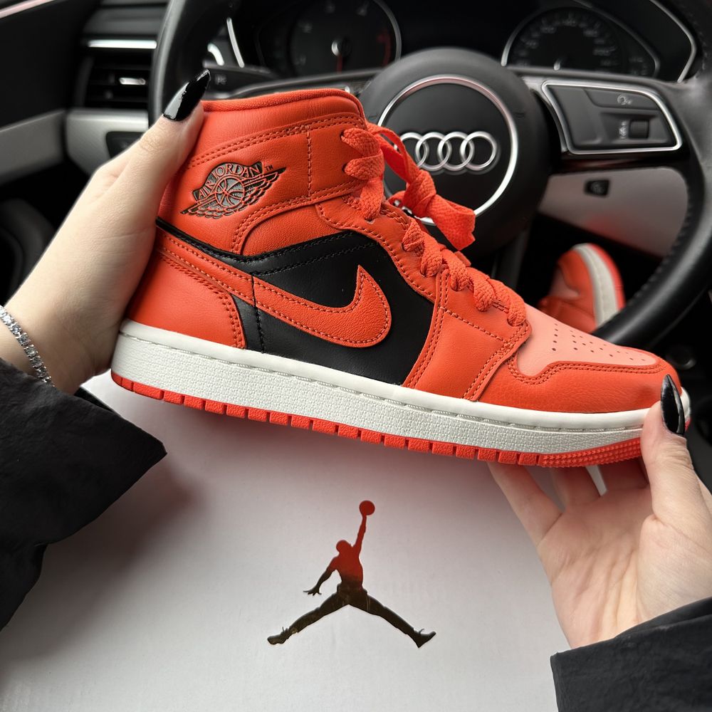 Air Jordan 1 Mid Orange Rush