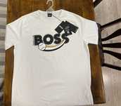 Тениска BOSS ( HUGO BOSS )  - XL ( RELAXED FIT) - Бяла