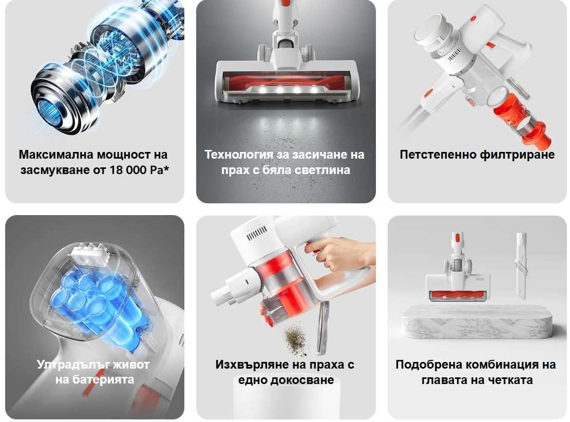 НОВА Безкабелна Прахосмукачка Xiaomi Vacuum Cleaner G20 Lite