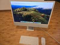 iMac 24" M1 2024 , 16GB RAM , 256SSD, ca nou, silver, pachet complet