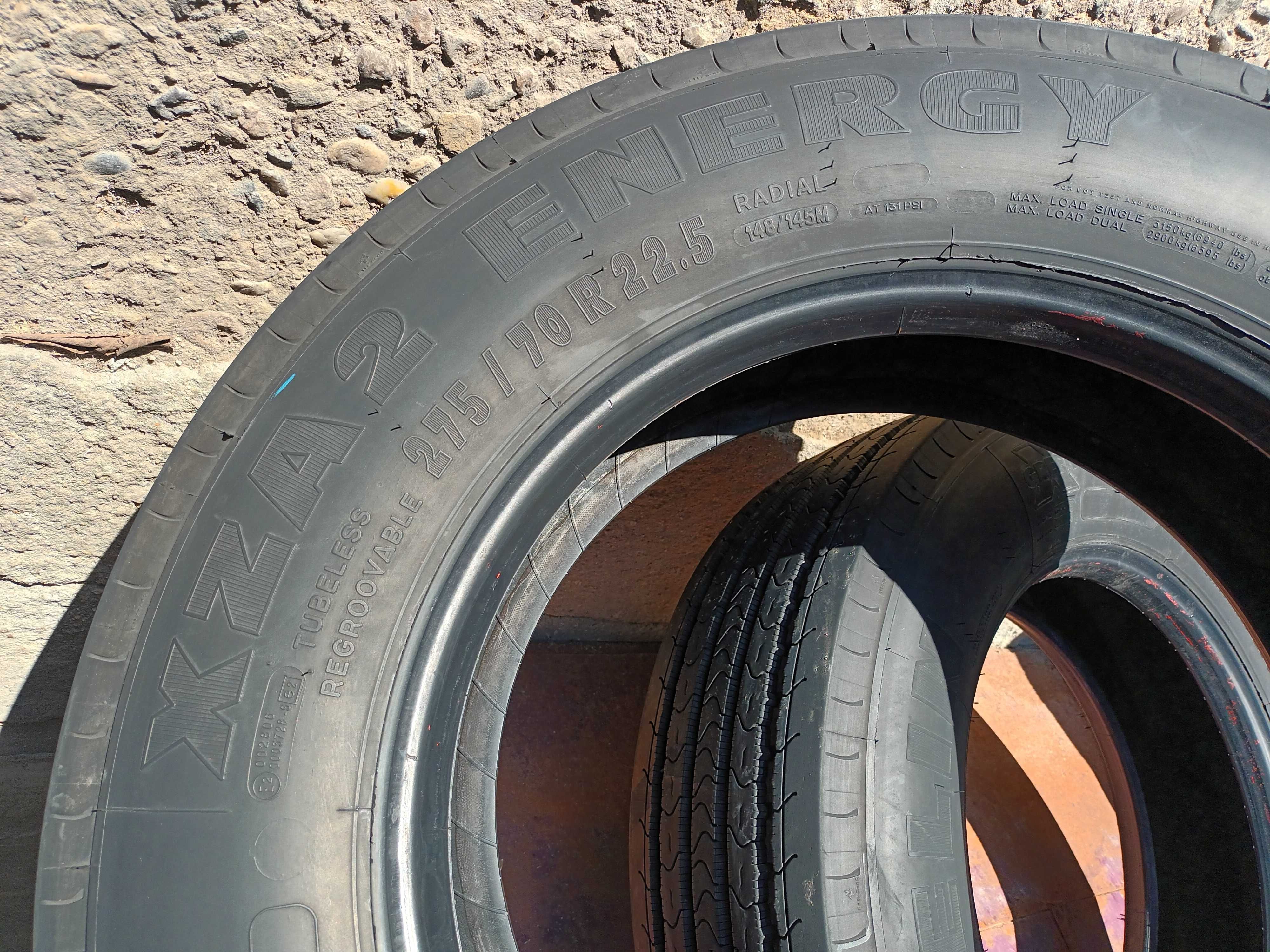 2 тежкотоварни гуми 275/70 R22.5 Michelin Energy XZA2 Green 148/145M