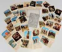 Cărți de joc vechi cu poze din scene film western