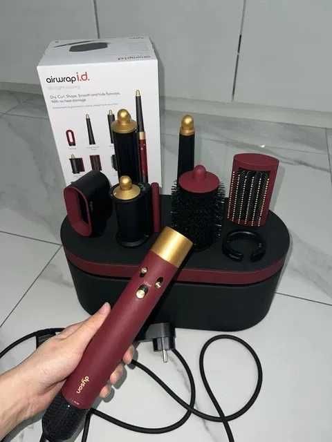 Фен-Стайлер Dyson HS08 Airwrap i.d Long Red Velvet | Гравировка!
