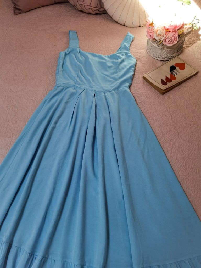 Rochie turquoise, mărimea xs-s plus cadou