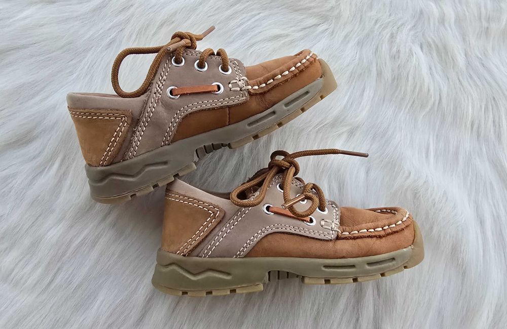 Детски обувки мокасини №25 естествена кожа