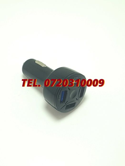 Incarcator Universal Masina Auto 4 Porturi Bricheta Usb Qc Fastcharge