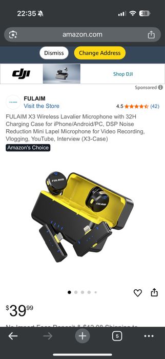 FULAIM X3 Безжичен Лавалиерен Микрофон с 32H зарядно кейсче