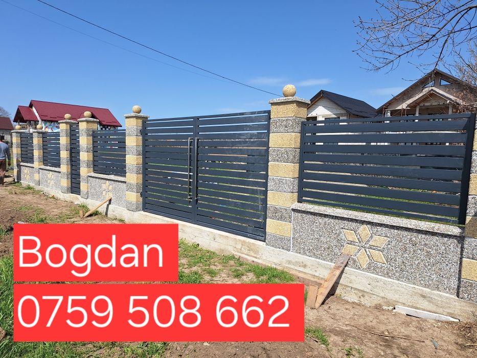 vând balustrad balcon porti gard din tabla decupata sau fier forjat