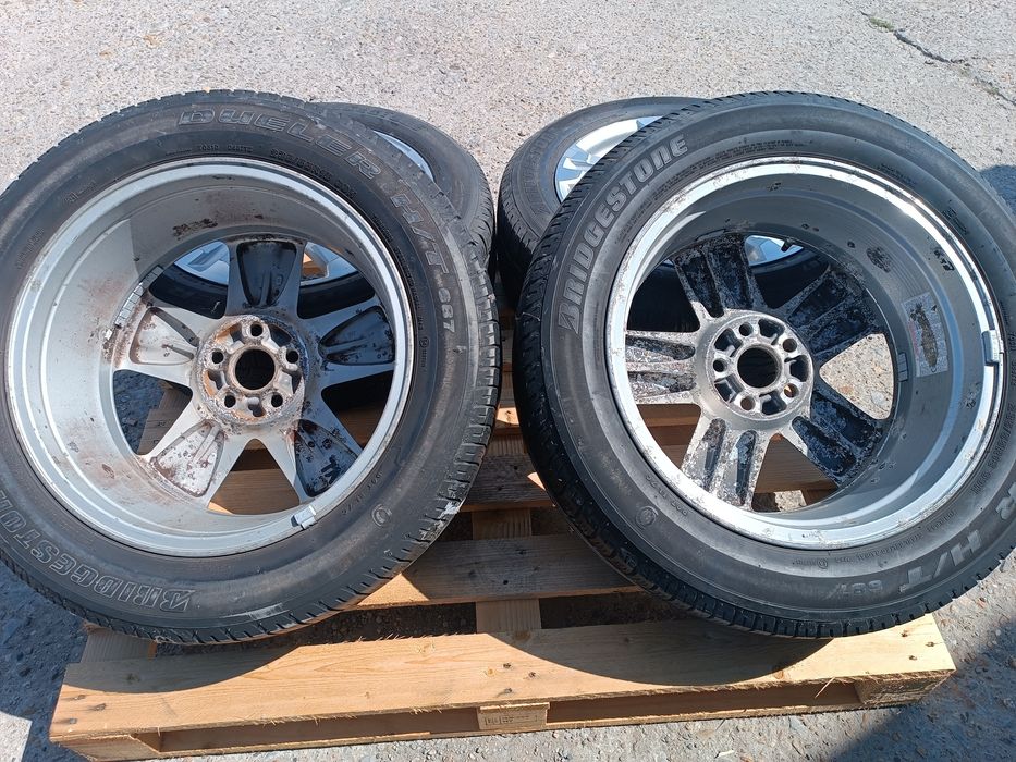 Лети джанти 18ки 5х114.3 Toyota + гуми 235/55/18 Bridgestone