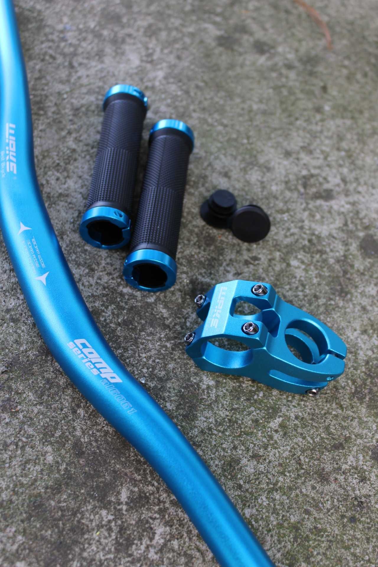 Wake set ghidon 780mm cu pipa si mansoane - Albastru