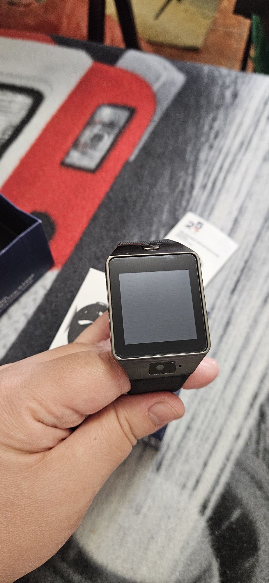 Ceas Smartwatch negru nou.

Brățară din silicon.

Sistem de operare An