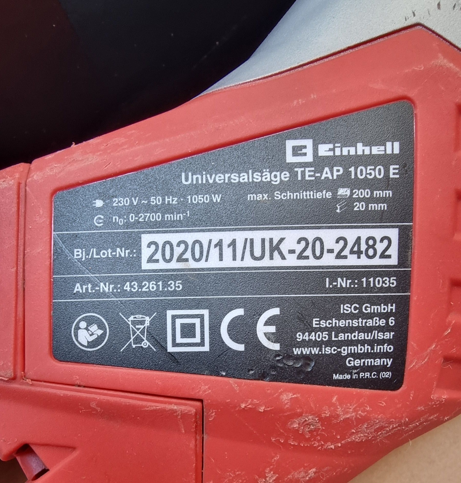 Саблен трион Einhell 1050w