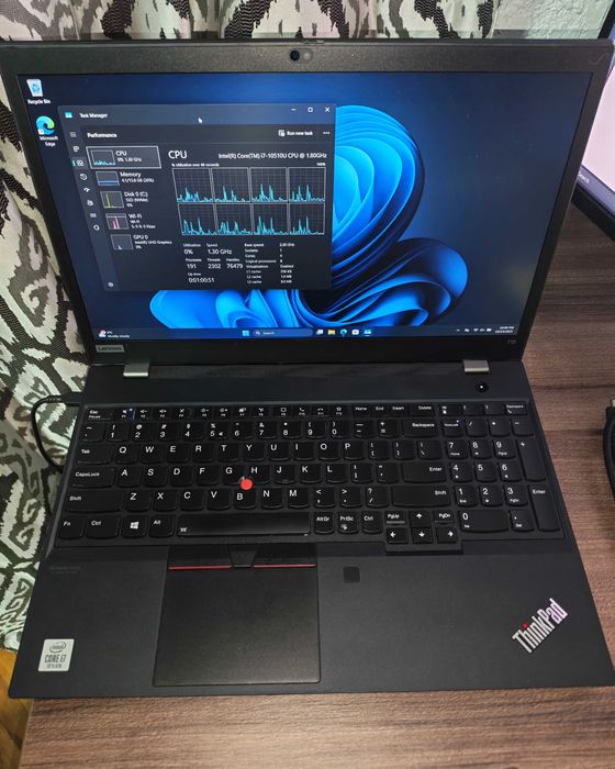 Laptop Lenovo T15 Gen1, i7-10510U, 16GB RAM, 256GB SSD, Win 11 Pro