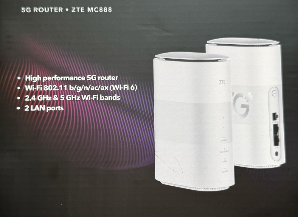 ZTE 5G Wi-Fi рутер / Wi-Fi усилвател за домашна мрежа