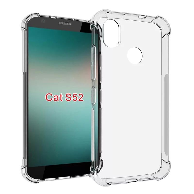 Силиконови калъфи прозрачни и черни Cat s 75 s 53 s52 Cat s42 Cat s62