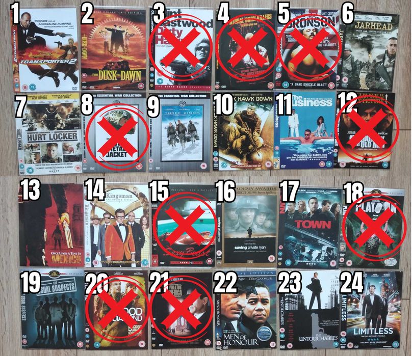 Екшън Филми DVD's Оригинални Дискове на Английски Език 4 лв/бр Movie