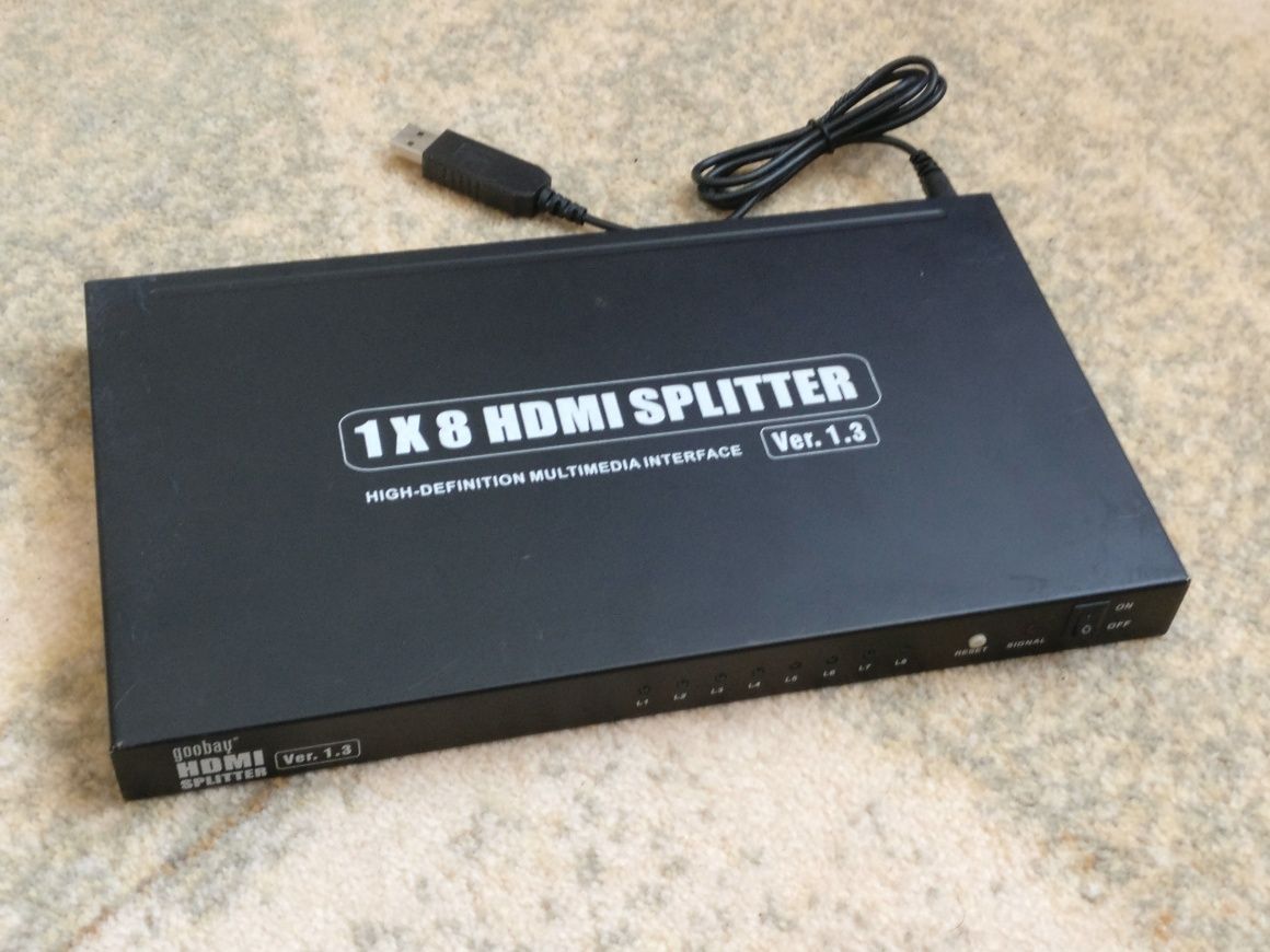 Splitter HDMI, 1x8, o intrare si 8 iesiri