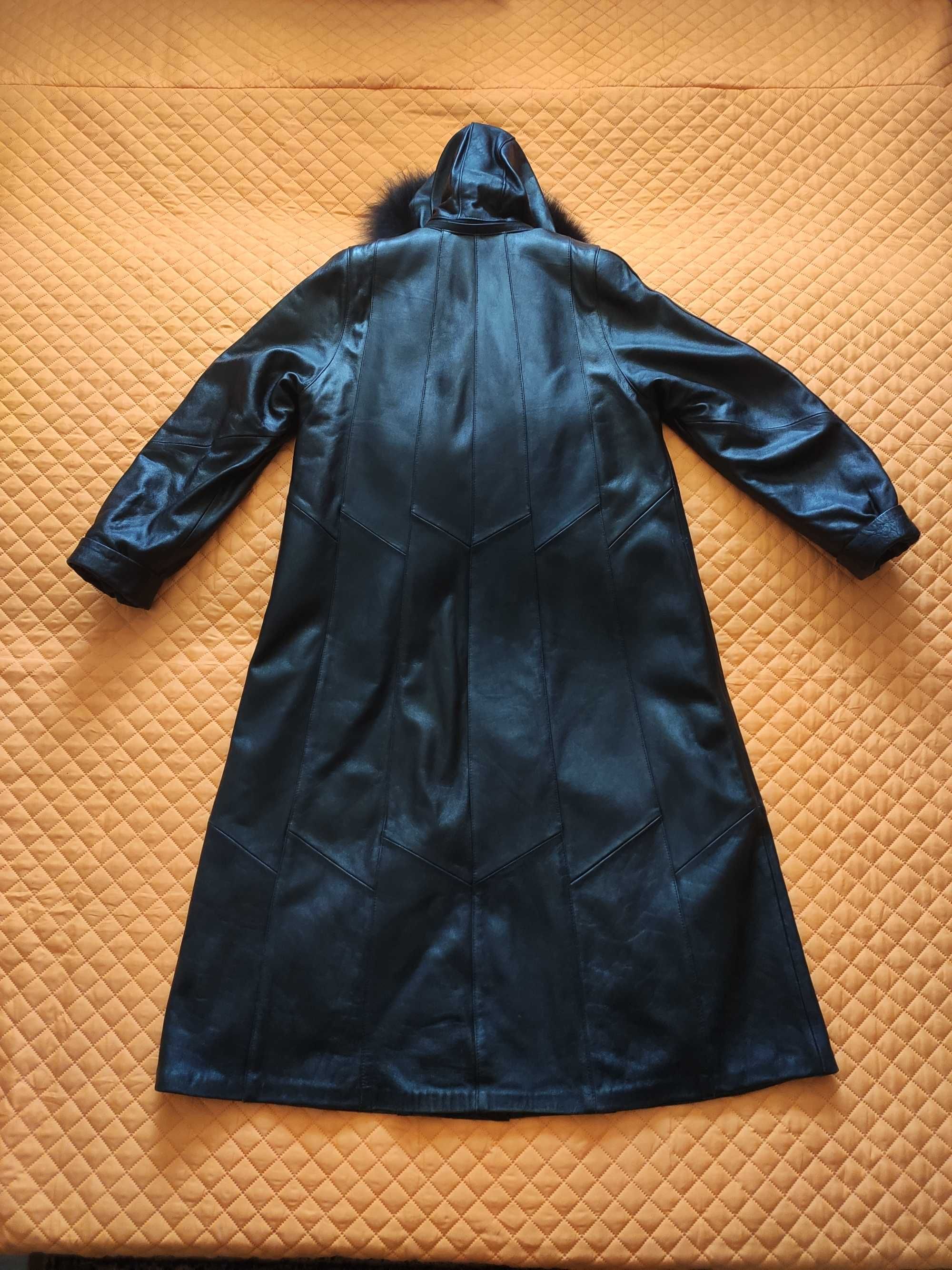 2 X Haina Dama Neagra Piele Naturala Marime 2XL CA NOI
