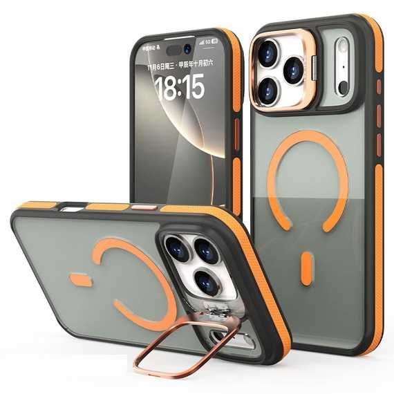 Husa iPhone 17 Pro Max Antisoc, Protectie camera, Stand, Premium