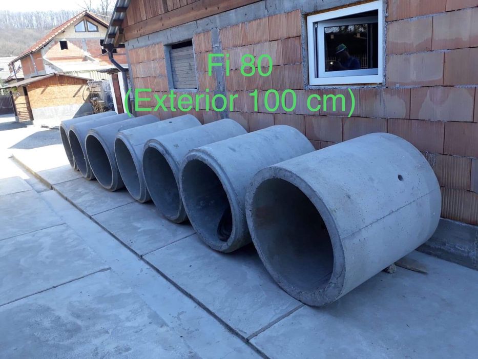 Fose septice cu decantare -tuburi beton