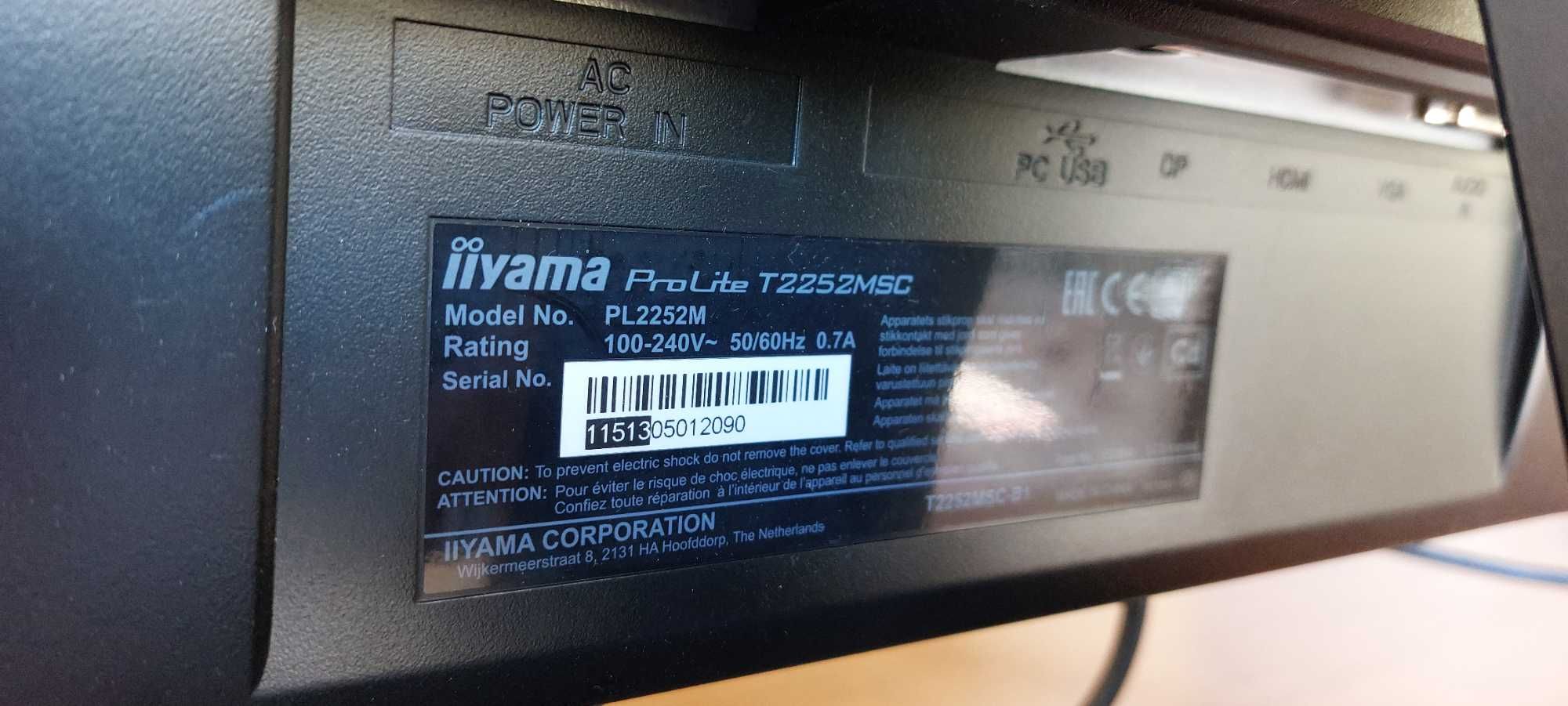 Touchscreen, Touchdisplay, ProLite Iiyama T2252 MSC, HDMI, DP, VGA