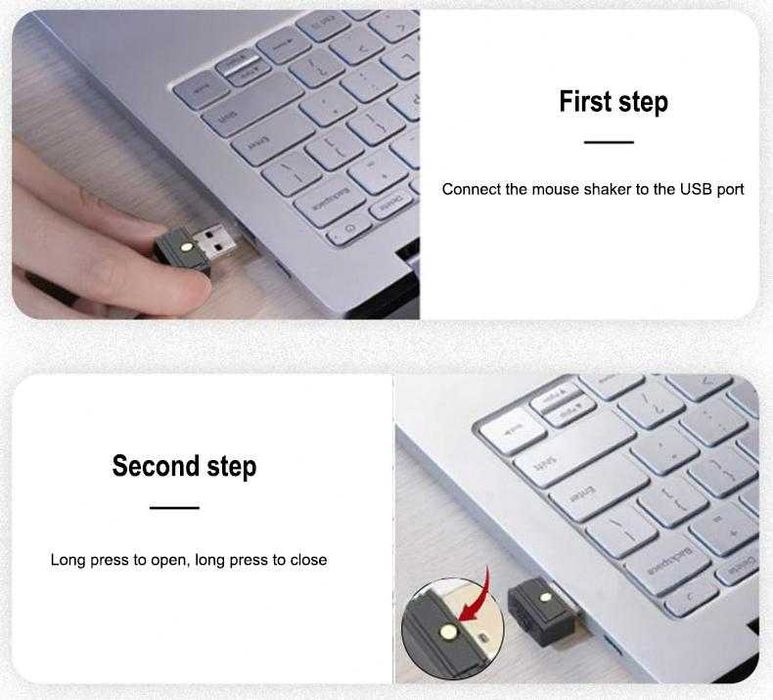 Air Drive Mouse Jiggler Moji Фалшива Мишка Симулатор Скрити Движения