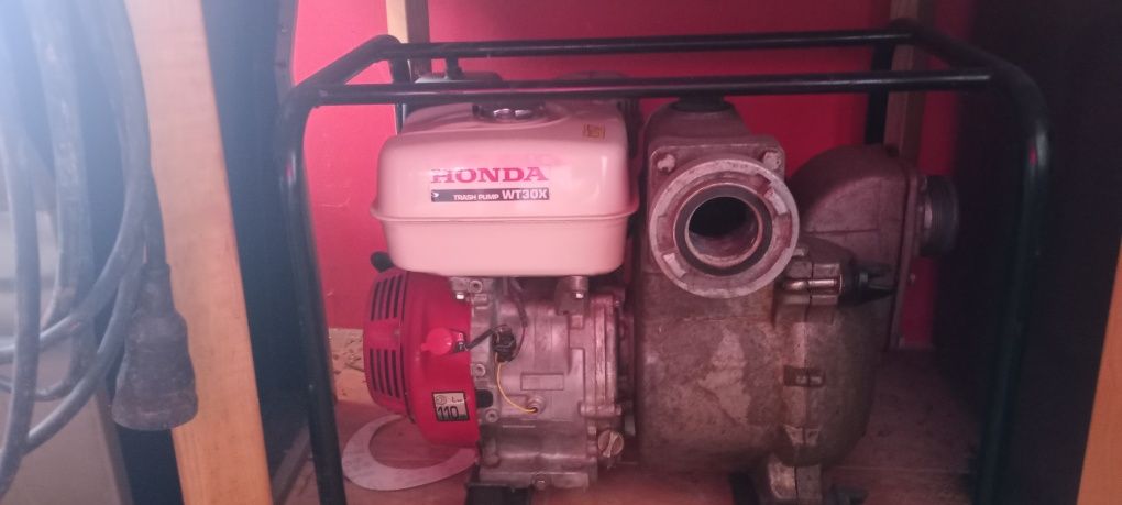 Motopompa Honda apă murdara WT 30X , motor 11 Cp,debit apa 1640 l/min