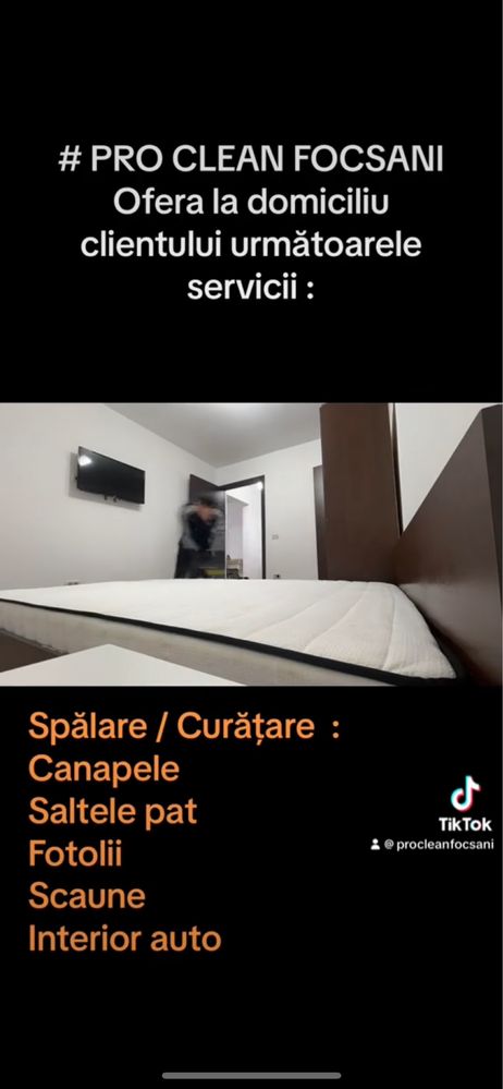 Curatare spalare canapele saltea pat scaun fotoliu perne profesional