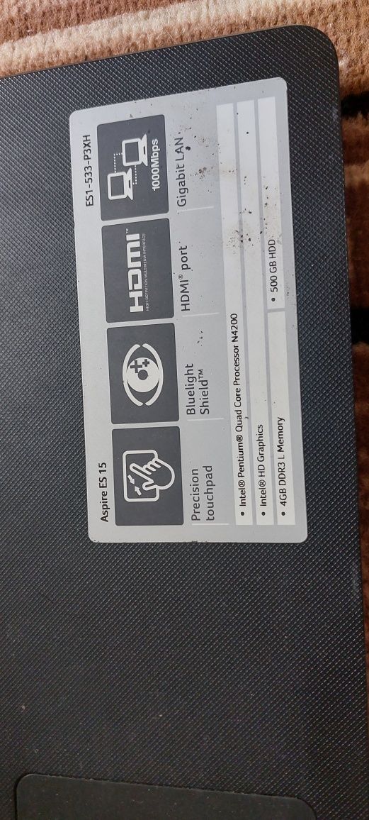 ASER ES15   500 GB