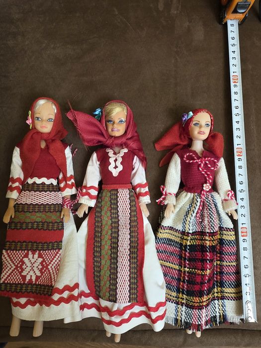 Ръчно изработени кукли в автентични български народни носии-уникални