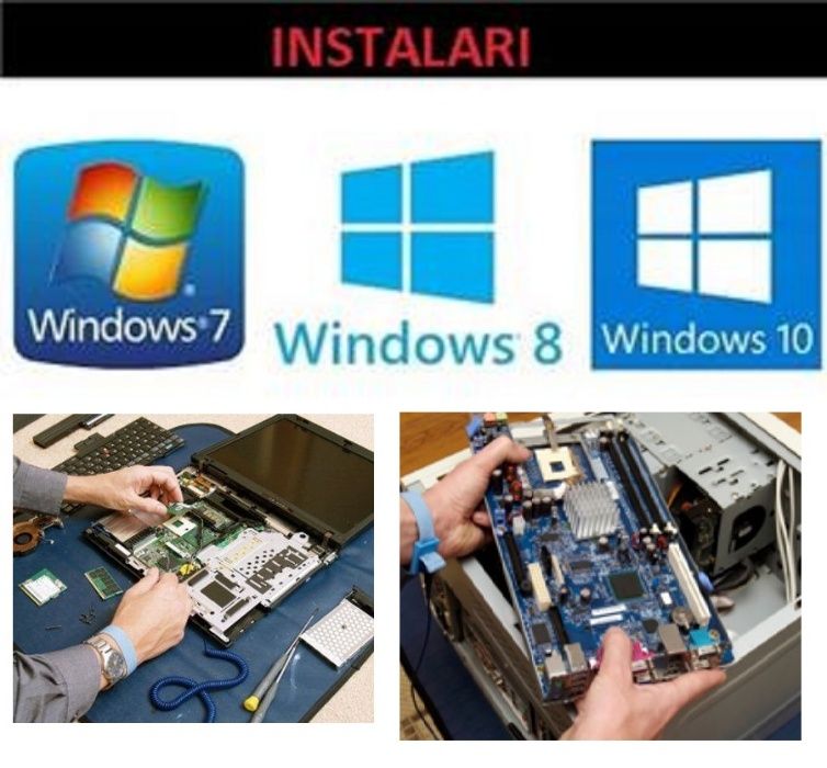 Instalare windows xp, 7, 8, 10, calculator laptop –ma deplasez