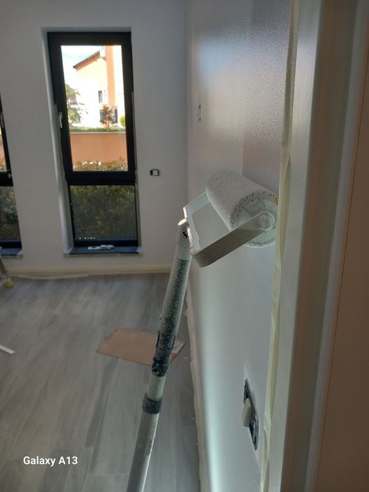 Glet, zugrăvit, șlefuit, parchet, tencuiala, baghete și cornise rigips