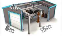 Vand/ Schimb hala pe structura din metalinchisa cu panouri sandwich