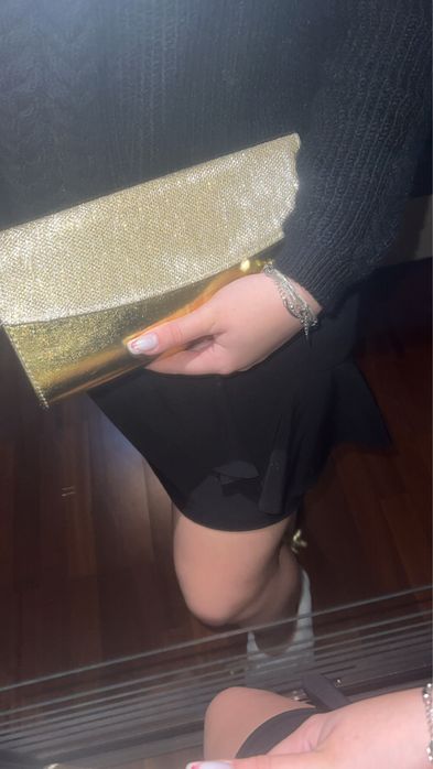 Plic auriu cu sclipici