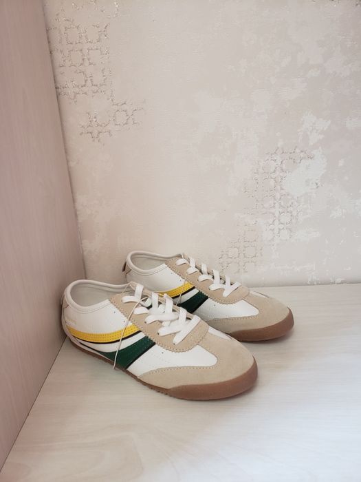 Кроссовки Zara,кожа+замша,для мальчиков и девочек,выходные,35 размер