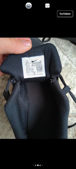 Papuci Nike negri antrenament interior