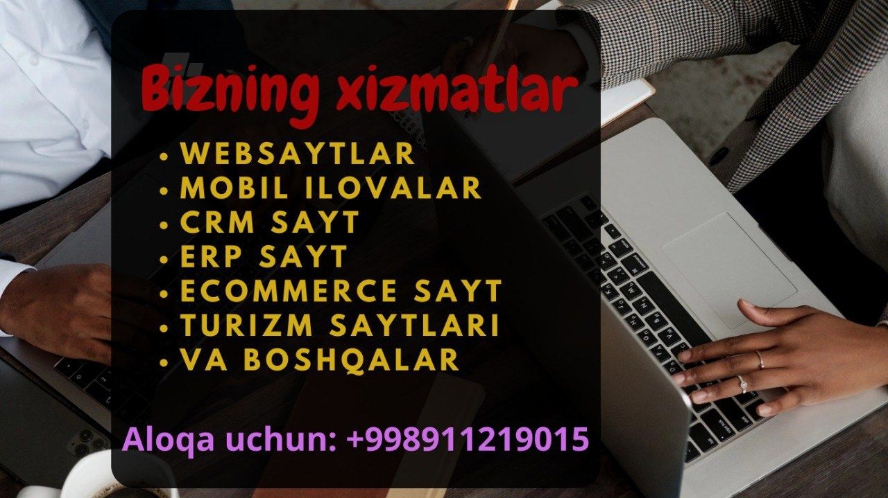 Telegram bot | mobil app | Website, websayt yaratish xizmati