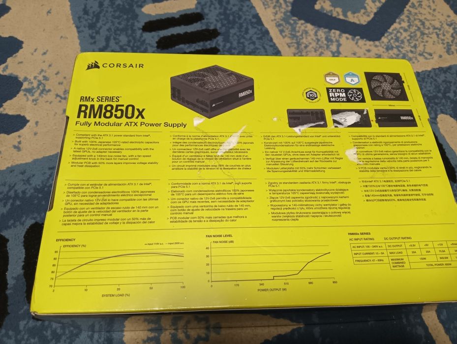 Corsair RM850X nou