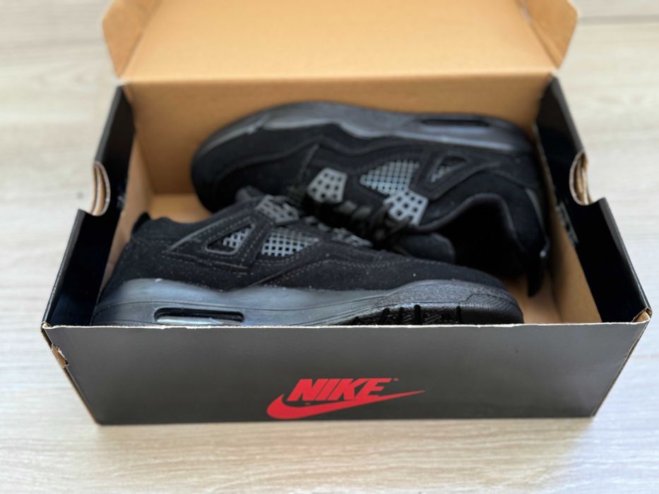 Adidasi AIR JORDAN 4 Black Cat, Produs Nou NIKE - Full Box