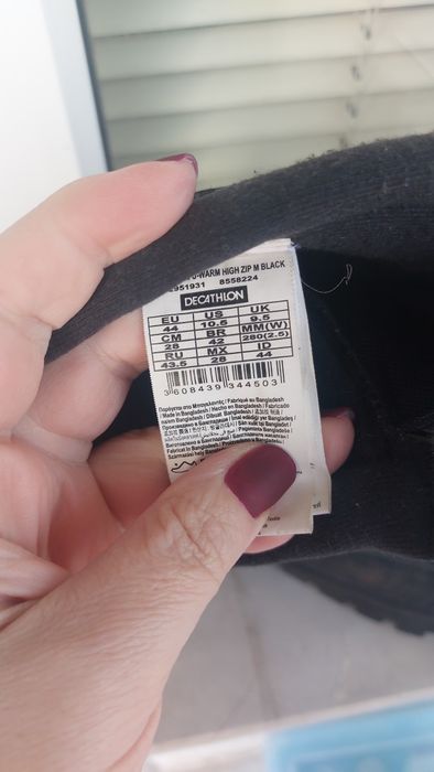 Черни зимни ботуши Quechua номер 44 28 см