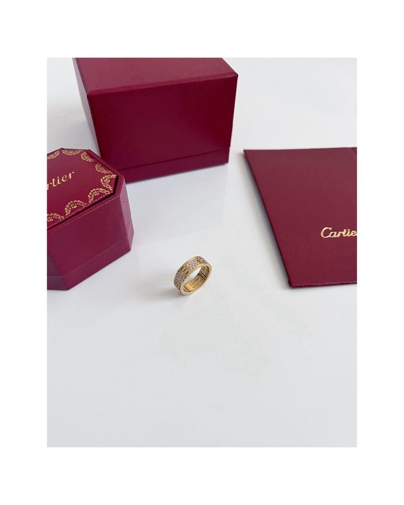 Cartier Love Diamonds Yellow Gold пръстен