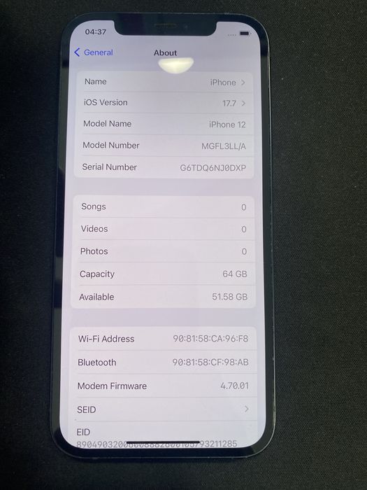 Iphone 12 64Gb id-tqi817